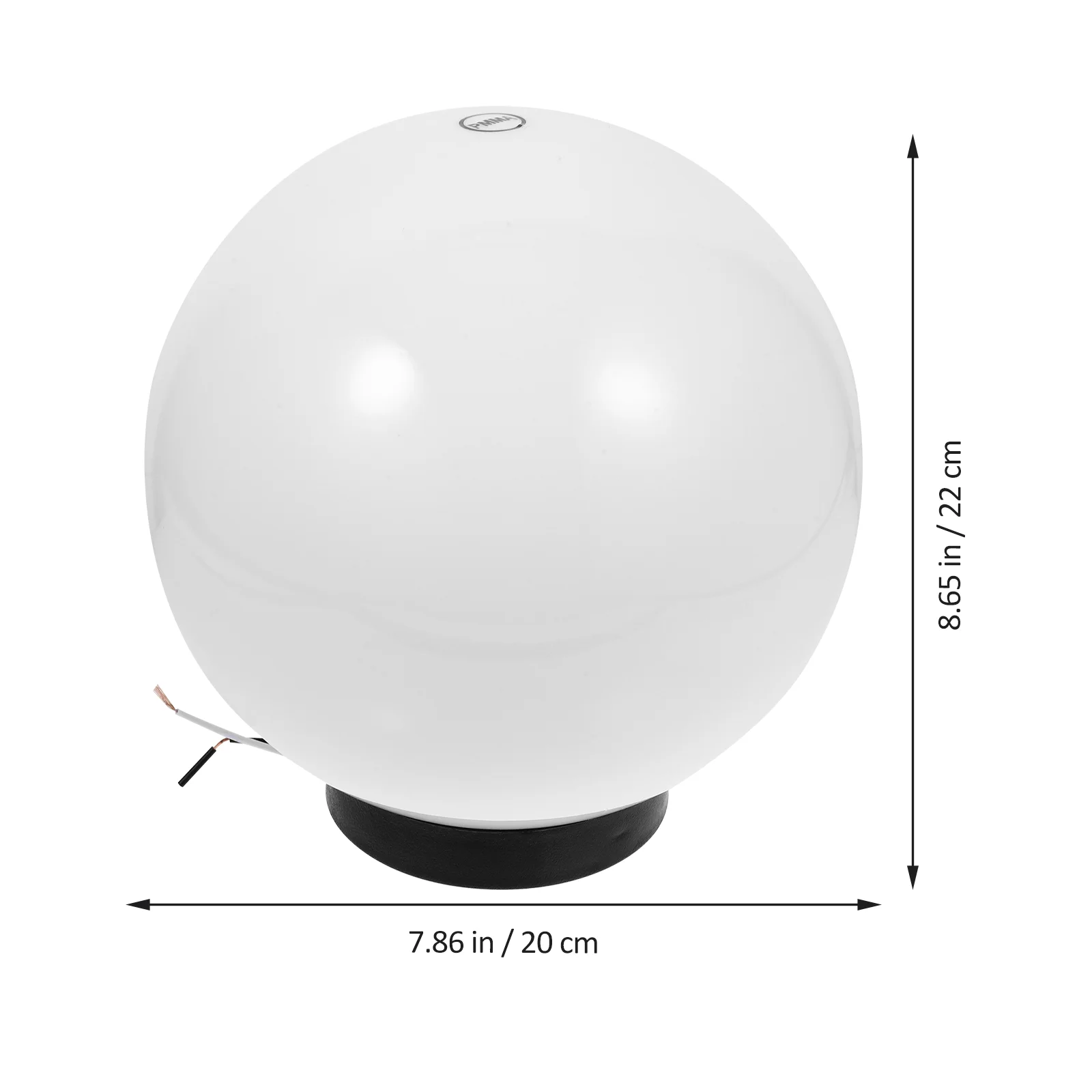 โคมไฟติดผนังโคมไฟกลางแจ้ง Globe ชั้นเปลี่ยนหลอดไฟครอบคลุมลานพลาสติก