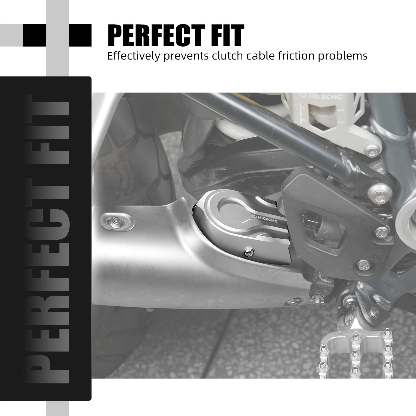 NICECNC Motorrad-Auspuffklappenabdeckung für BMW R1250GS 2019–2023 R 1250 GS 2023 R 1250 GS 2022 R 1250 GS 2021 2020 2019 NineT – Detail 17