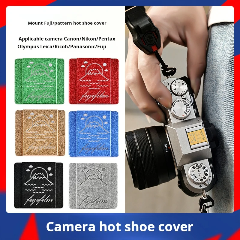 Aluminum Alloy hot Shoe Cover Suitable for Canon Fujifilm Nikon Panasonic Olympus Pentax Leica Simple Protective Cover