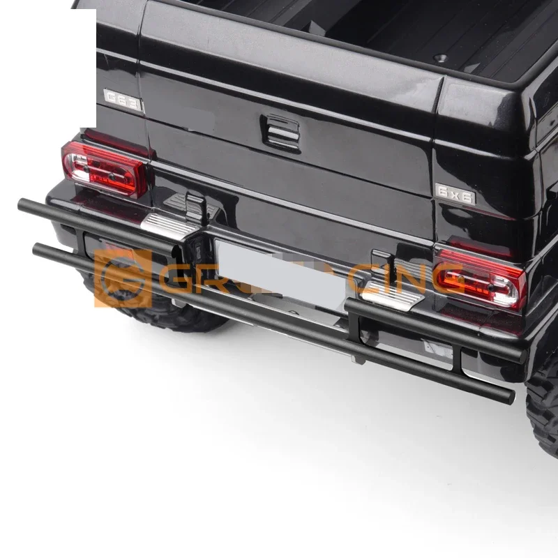 Nuevo Parachoques trasero deportivo de Metal con protector inferior para coche trepador de control remoto TRX6 6X6 G63 TRX4 G500 1/10