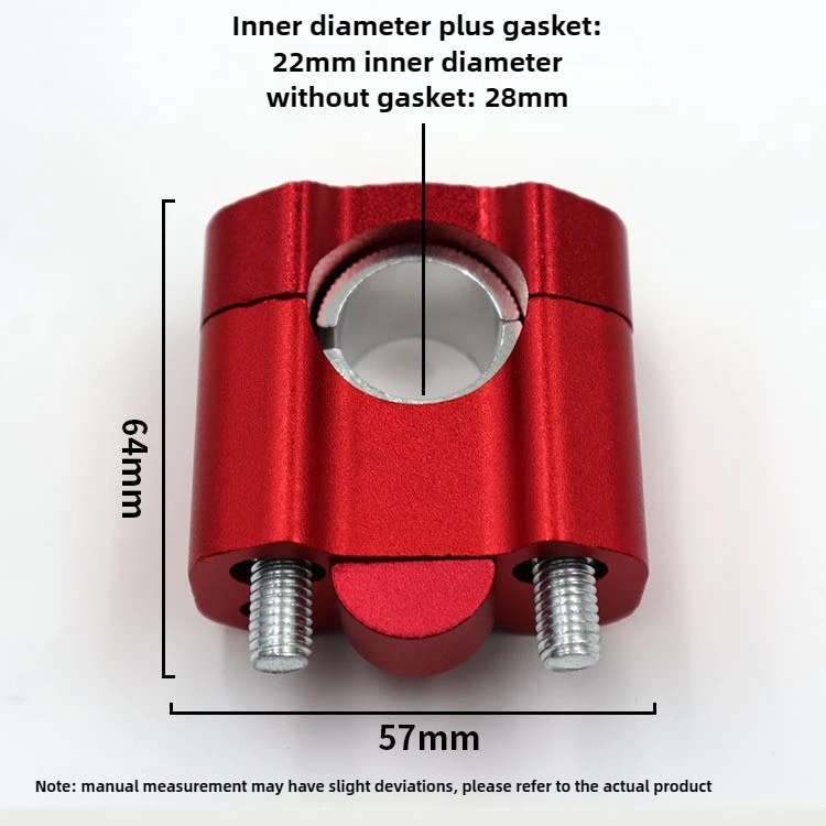22MM 28MM CNC Handlebar Clamp Accessories Fat Bar Risers Mount Adaptor for Dirt Bike Racing Motorcycle Modification - view 5
