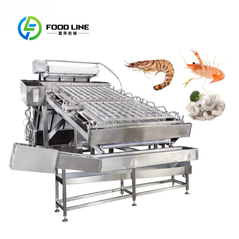 CustomRiver Shrimp Shell Peeler Machine Commercial Prawn Peeling Equipment Stainless Steel Seafood Processing for Peeled Shrimps