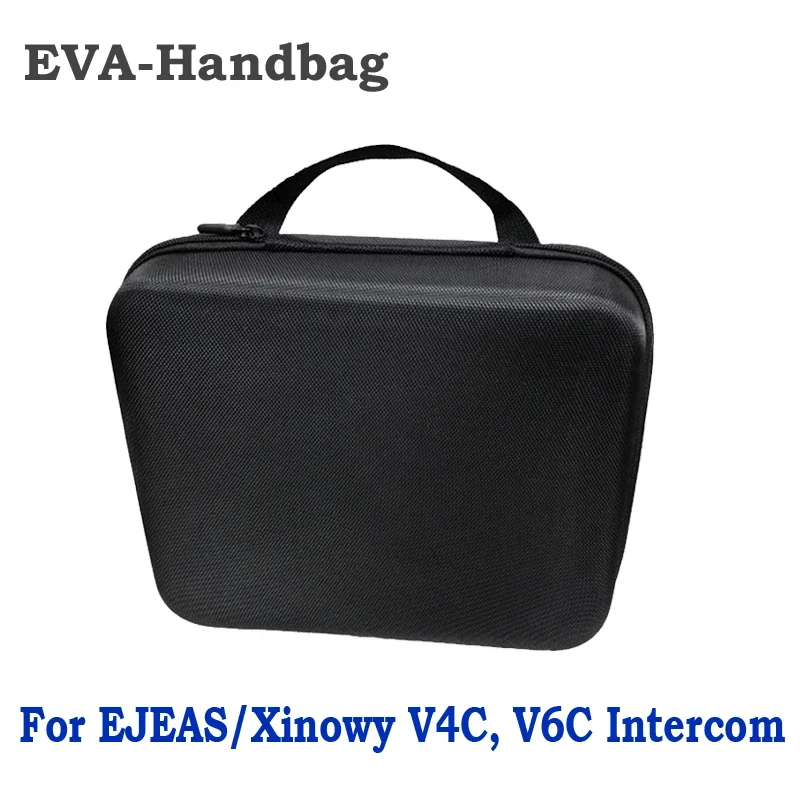 EVA Handbag For EJEAS/Xinowy V4C V6C Referee Headset Zipper Portable Accessories USB Data Cable Earphone Storage Bag