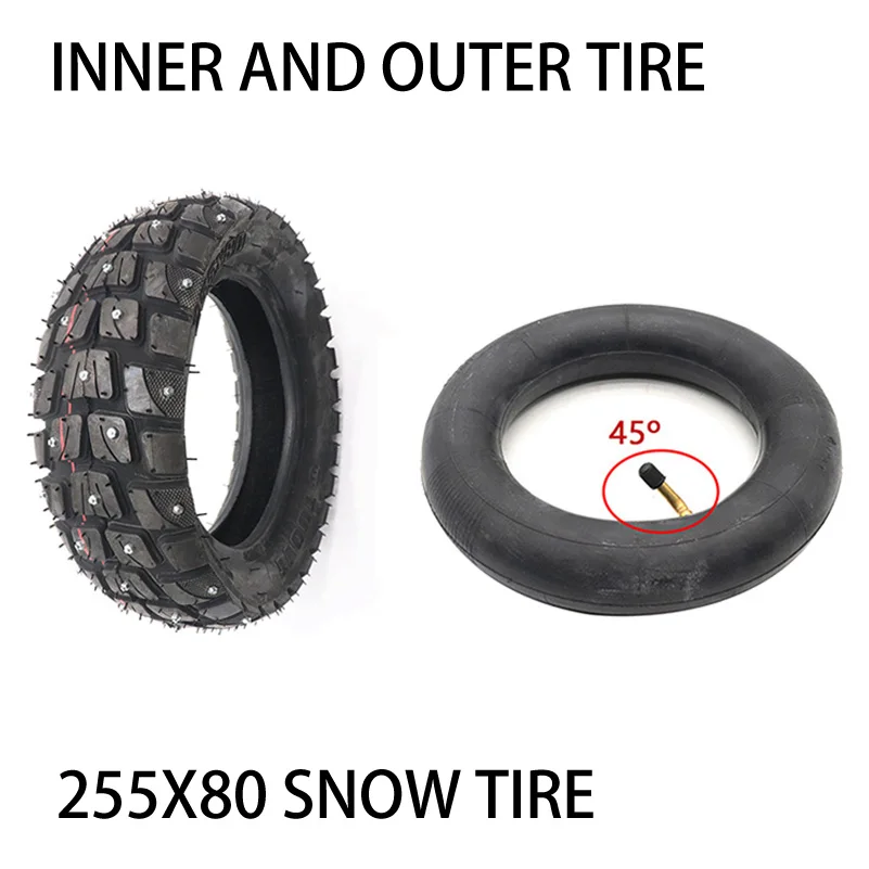 255x80 Snow Tire  Tire 10 Inch Off Road Studded Snow Tires For Electric Scoote