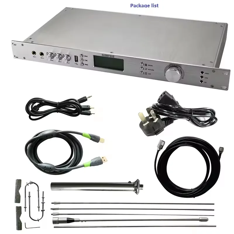 2026 NIO-T50M 50W FM Transmitter 87-108MHz Long Range 5km 110~220V for Radio Station TV Broadcasting Equipment