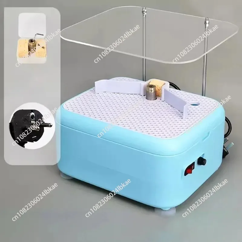 AX 220V Portable Electric Stained Glass Grinder Machine Multifunctional Glass Ceramic Grinding Table Set DIY Handmade Craft hoe