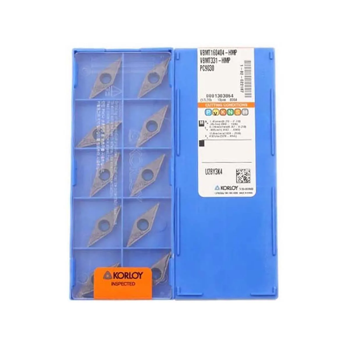 Korloy 100% Original VCMT VCMT160404  VCMT160408 -HM PC9030 NC3020 Turning Insert