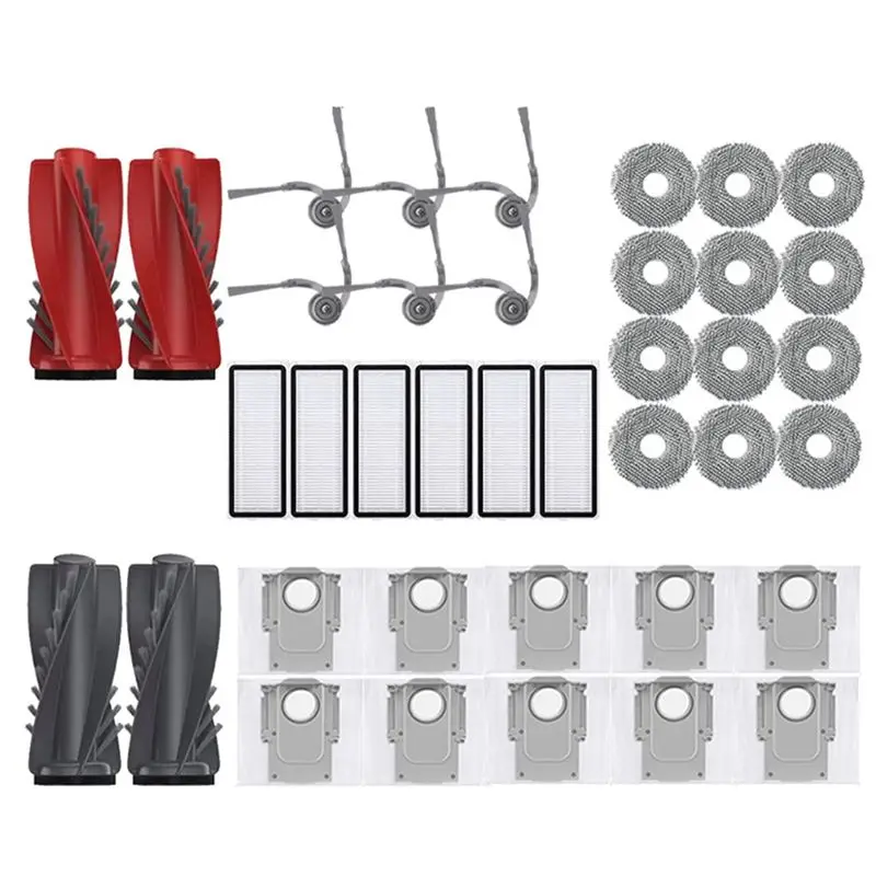 

For Roborock Curv Robot Vacuum Cleaner Accessories Main Roller Side Brush Hepa Filter Mop Cloth Dust Bag-[A22I Store]