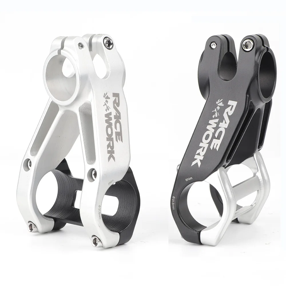 

Mountain Bike Stem -17 Degree 80mm Length CNC Hollow for Downhill MTB Cycling Retro Style Lightweight Durable Anti-Slip