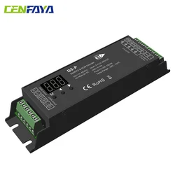 5 Channel DMX Decoder with RDM Digital Display DMX512 Dimmer Driver PWM RGBCCT LED Controller LED Module Light Input 12V-48VDC
