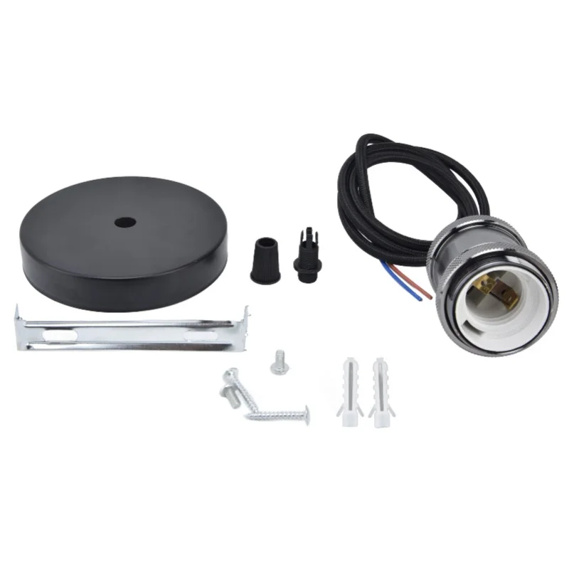 

E27 Lamp Holder With Cord Vintage Pendant Light Lampholder For Bedroom 100-240V