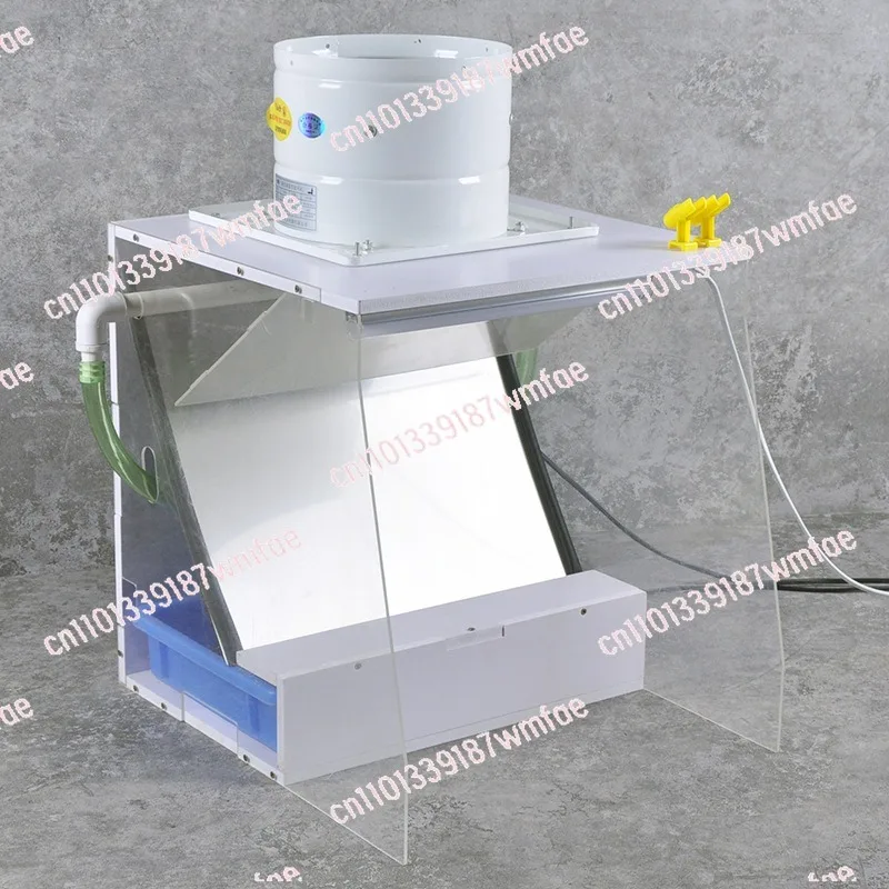 Portable Water Curtain Spray Paint Booth With Exhaust Fan Professional Mini Spraying Workstation For Gunpla Model Hobby Painting