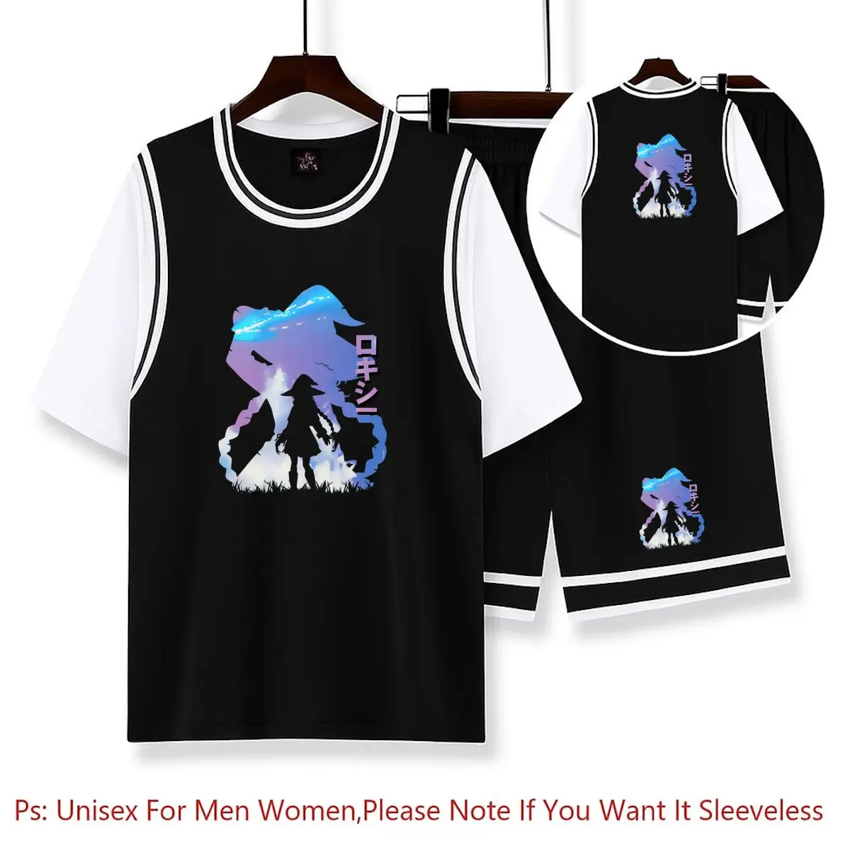 

Roxy Horizon Mushoku Tensei Reincarnation Anime Basketball Shirt Sets Men's Tshirt Creative Basketball Jersey Quick Dry Tshirts