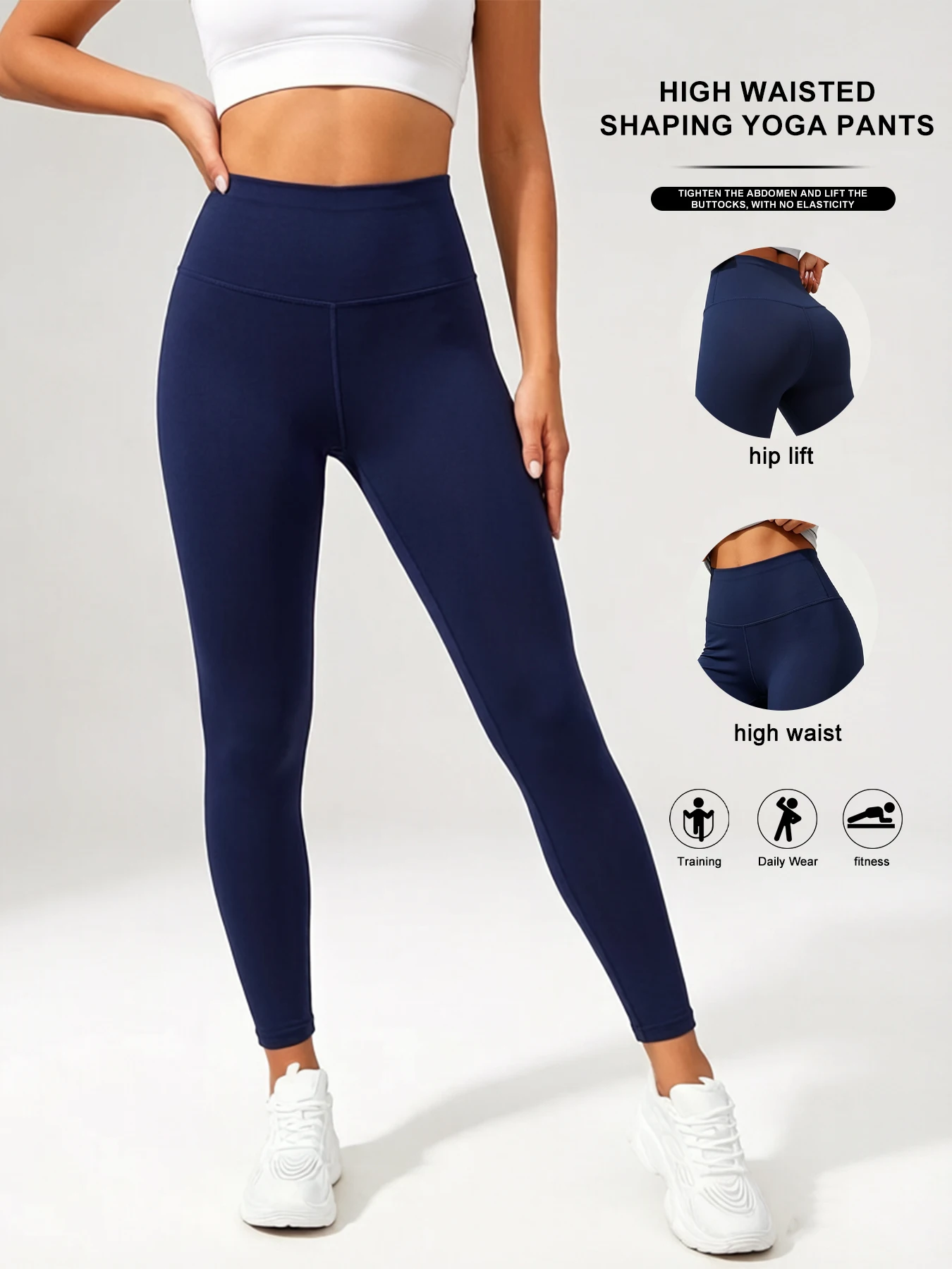 Women's High Waisted Hip Lifting Yoga Leggings Naked feeling Fitness Leggings Running Cycling Pants Breathable Sports Leggings
