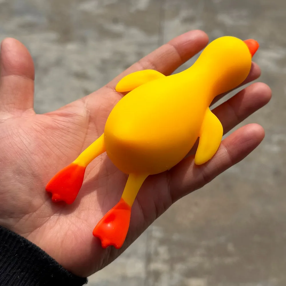 Soft Duck Squishy Stress Relief Toy Cute Animal Stretch Anti Stress Squeeze Vent Decompression Gift for Adults Children