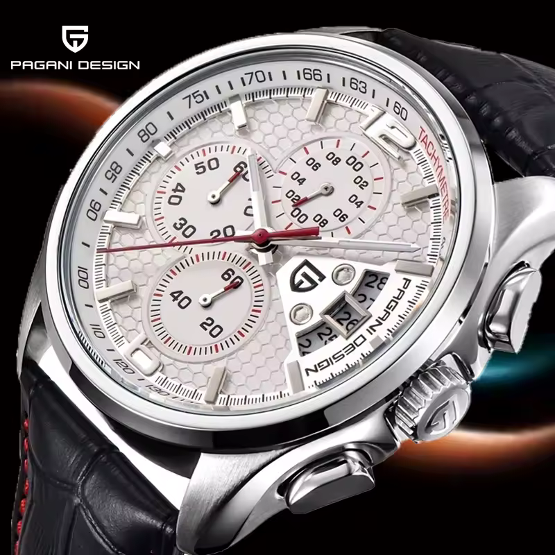 עיצוב פאגאני מקורי לוגו גברים קוורץ wristwatch vk67 תנועה מזדמנים אופנה 30 מ 'שעון reloj hombre