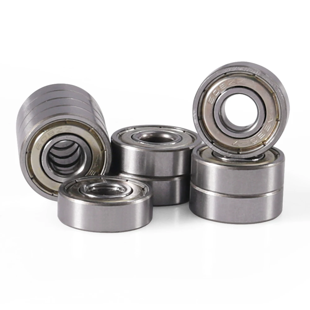 Rolamentos de esferas de aço carbono em miniatura, impressora 3D peças, 608zz, 623zz, 624zz, 635zz, 626zz, 688zz, 10pcs