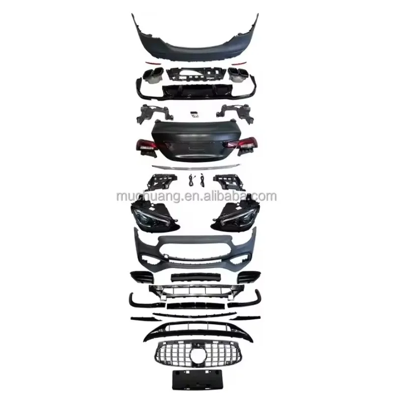 

ZAIQU Full Bodykit for 2016-2019 Merced/es-Ben/z E Class W213 Facelift Including E63S New Condition Bumper Bumper for CLA45