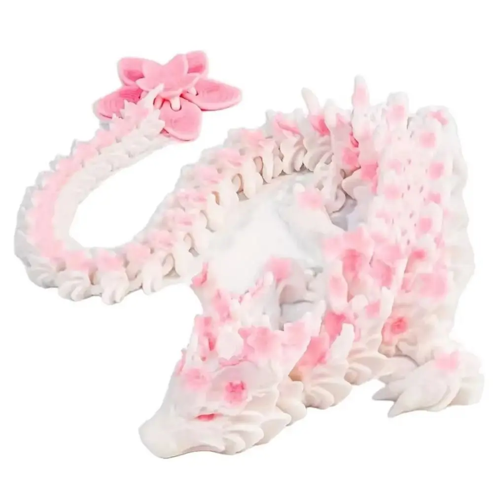 

Simulated Eye 3D Printed Dragon Laser Rotatable 3D Printed Diceratops Dragon Poseable Joints Flexible 3D Articulated Dragon Toys