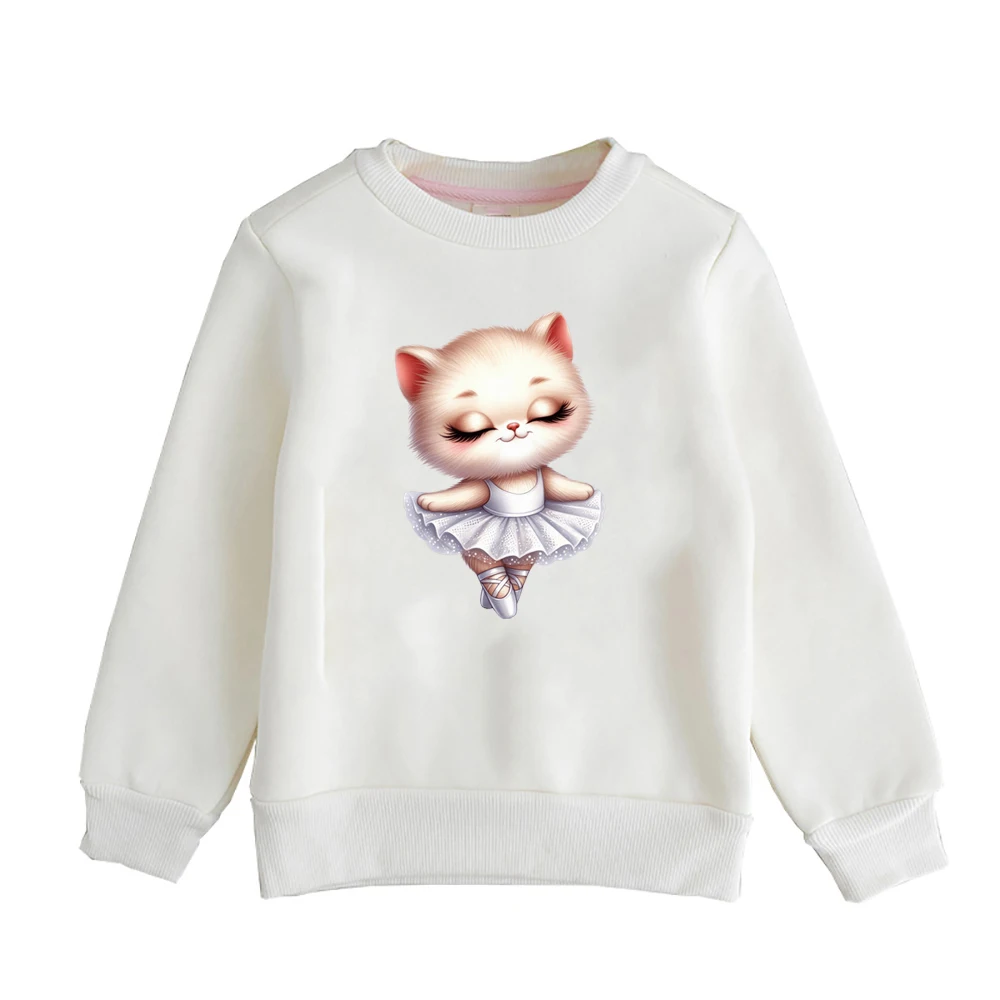 15cm Kids Cartoon Dance Princess Dress Cat Iron On Transfers Sticker For Clothes T-shirt Jacket Heat DTF Transfer Thermal Decal