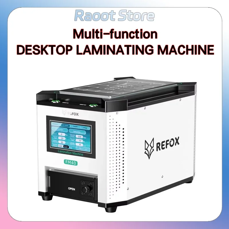 REFOX FM40 Multi-function Desktop Laminating Machine for Mobile Phones and Tablets Under 12.9 Inches Separating Defoaming Tool