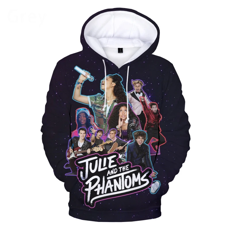 2023 NEW Julie and the Phantoms Hoodie 3D Print Tracksuit Men Women Hip Hop Hoodie Sweatshirts Hip Hop Streetwear The Band Coat