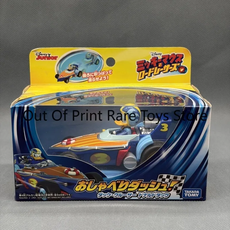 Original Takara Tomy Mickey and The Roadster Racers Duck Cruiser Donald Duck Figure Collectible Model Toy