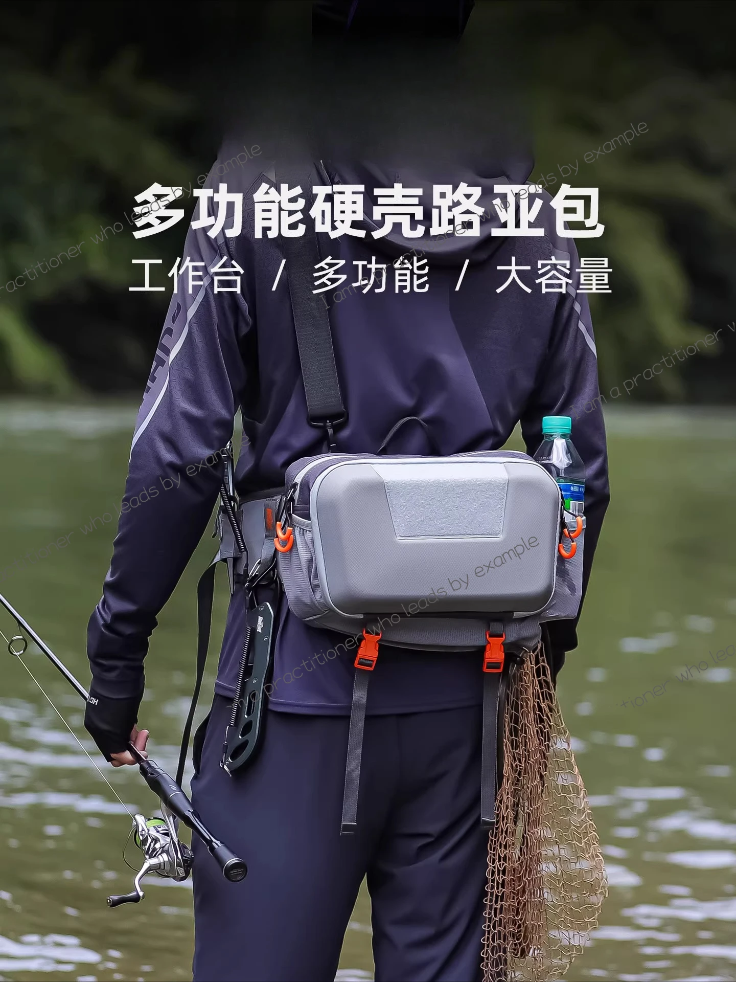 

bag multi-functional fanny pack waterproof fishing gear shoulder backpack fishing messenger bag