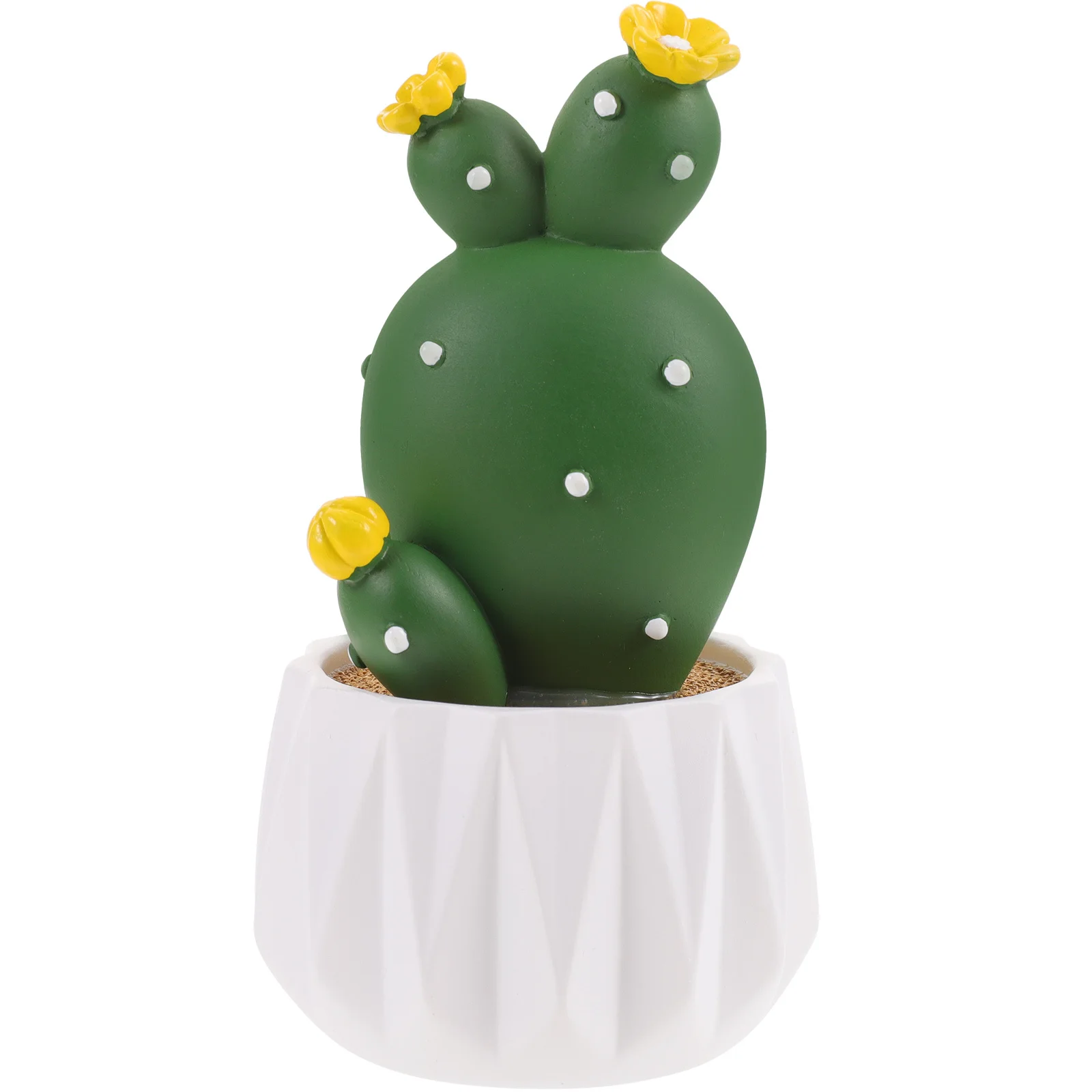 

1pcs Artificial Potted Cactus Decor Small Bonsai Ornament Lifelike Resin Succulent Desktop Plant For Home Office Tabletop
