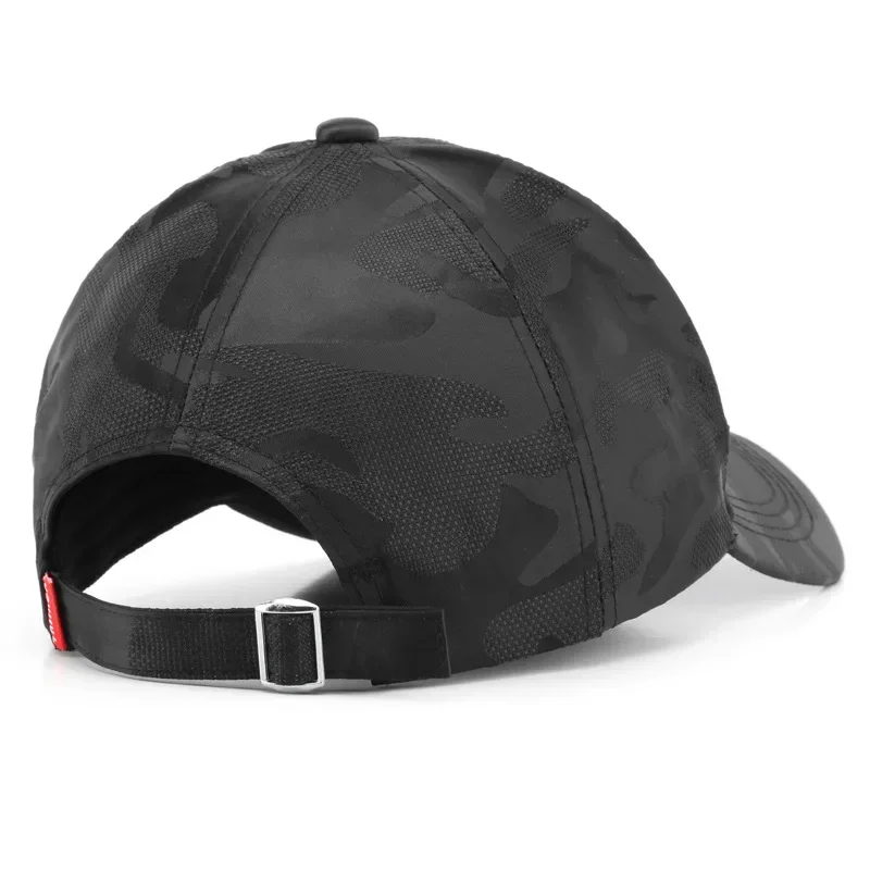 

Adjustable Camouflage Camo Black Unisex Baseball Cap, Casual Desert Hat for Men and Women