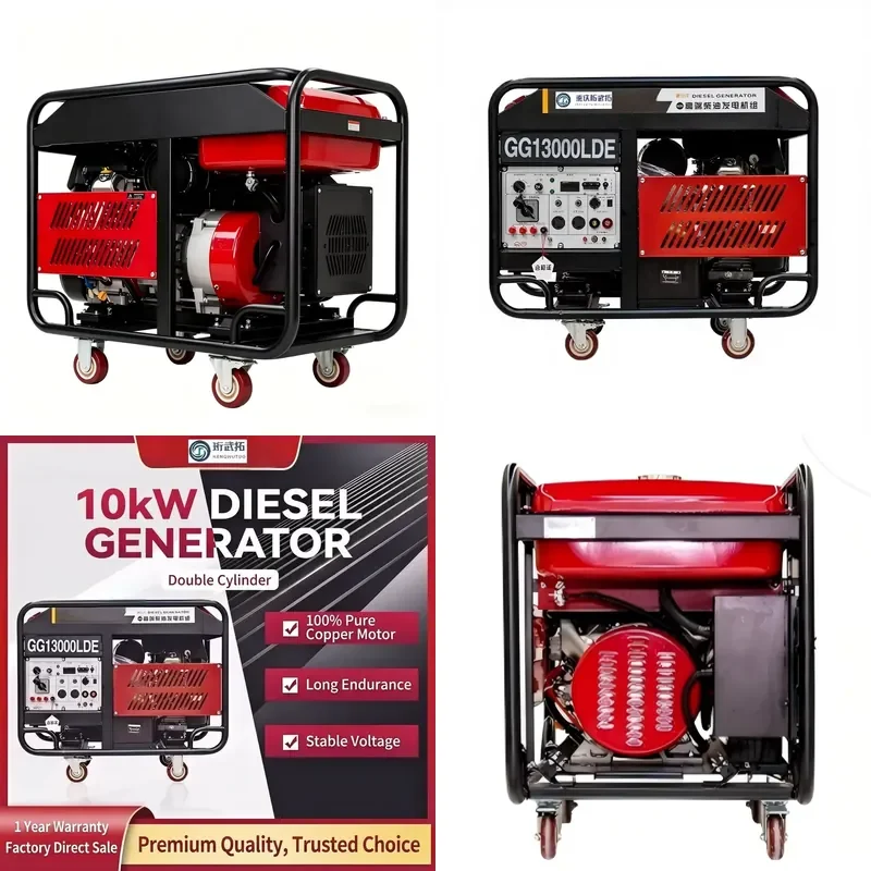 

Heavy 11kW 35L Large Fuel Tank Generator 10kW Rated Power Dual Voltage for Remote Area & Mining Projects