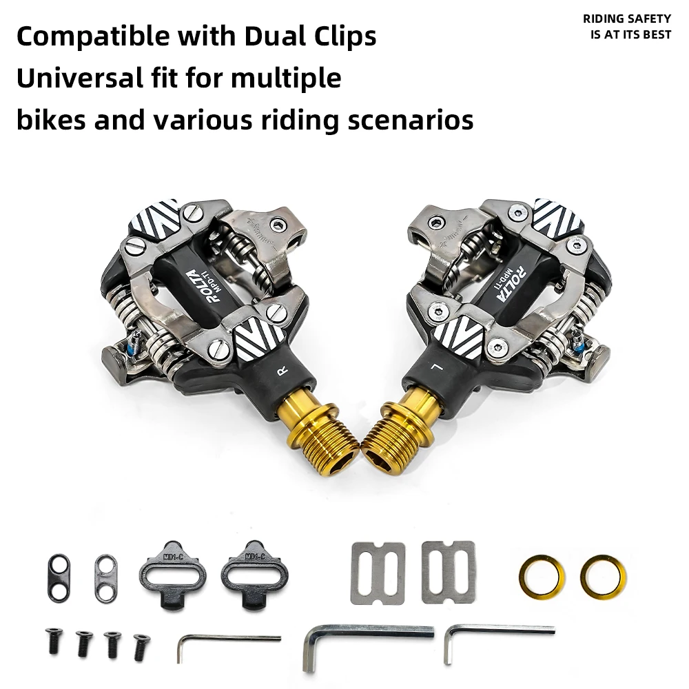 2026 ONIRII MTB Titanium-Axle Self-locking Pedal Injection-Molded Carbon Fiber SPD/SPD-SL for Mountain. Folding, Gravel Bike,BMX