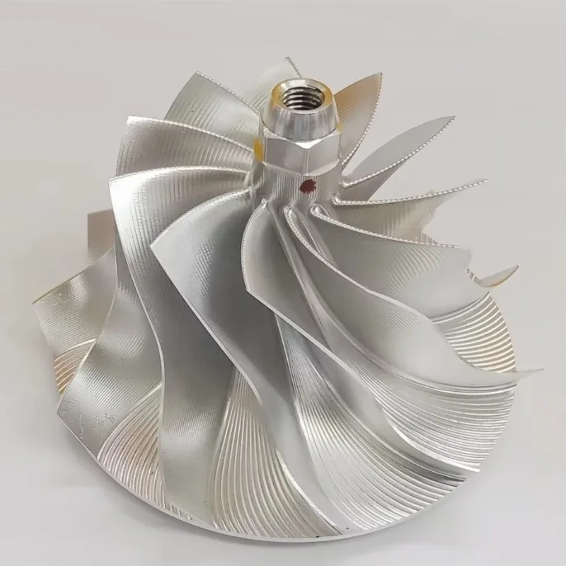 HX40 60.00/85.00 مللي متر 11 + 0 شفرات نقطة طحن عالية الأداء الشاحن التربيني طحن/الألومنيوم 2618/عجلة ضاغط البليت