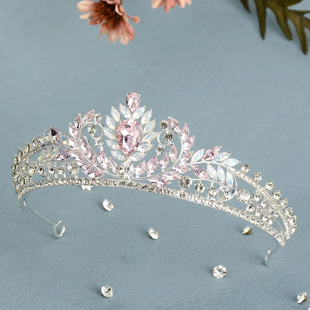 

Princess Crowns For Women Girl Rhinestone Queen Bridal Tiara Crown For Wedding Bride Headdress Party Prom Hair Jewelry Diadem