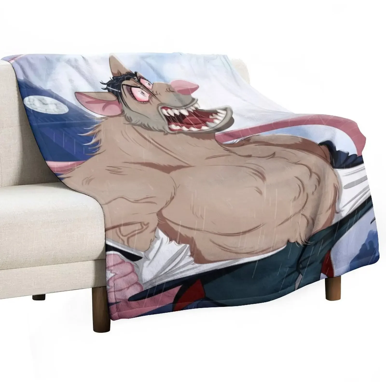 The World's Greatest Criminal is Mad Throw Blanket Plush Fuzzy Cozy Blanket for Couch Sofa