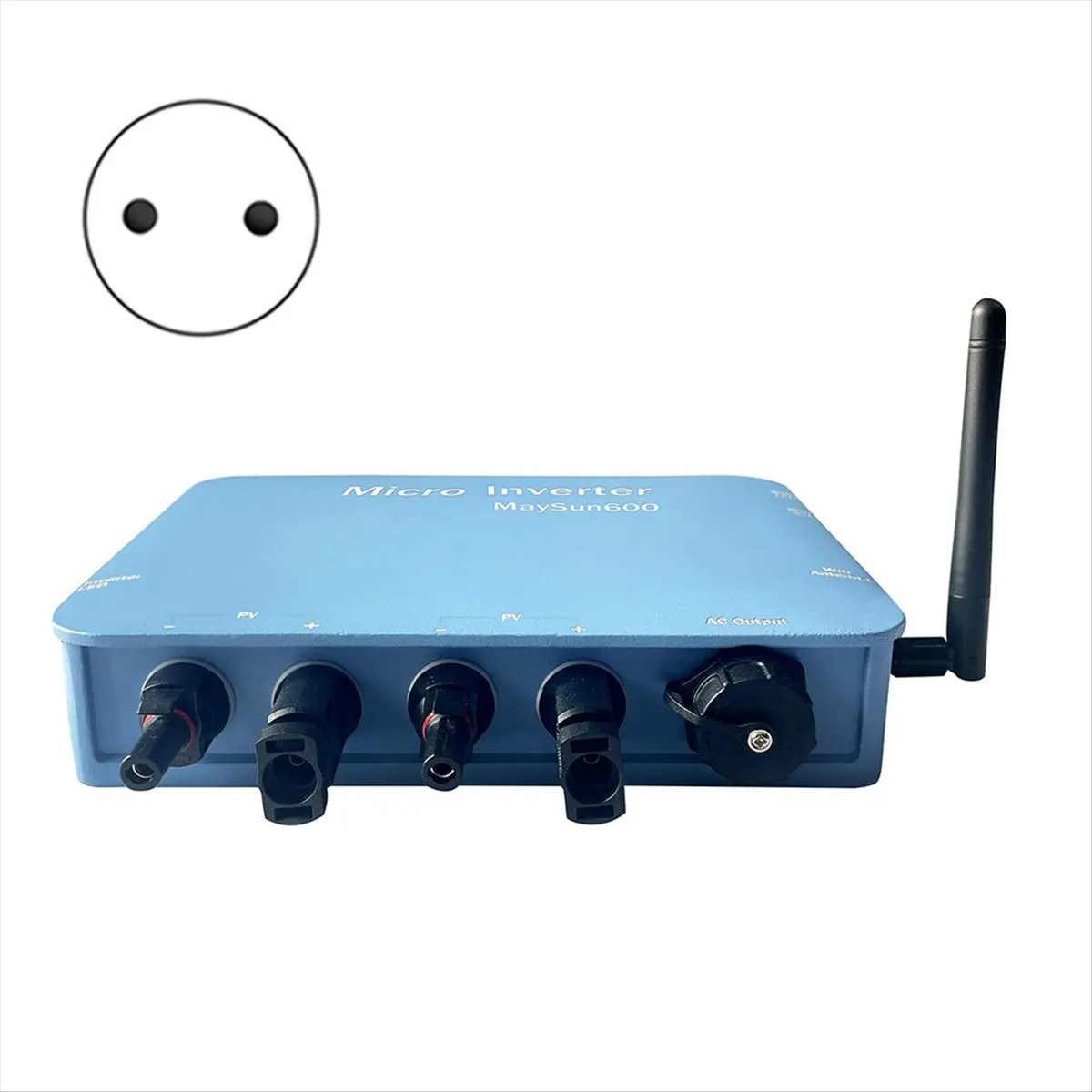 T35C 600W Micro-Inverter Solar Grid Tie Waterproof DC to AC Conversion Built-in WIFI EU PLUG