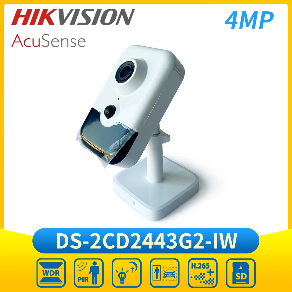 OEM Hikvision DS-2CD2443G2-IW 4MP Acusense Mini WIFI Surveillance Camera PIR POE IR Two-way Audio Security Camera