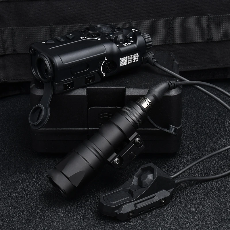 Tactical RAID X Metal Red Dot Blue IR Strobe Laser Surefir M300 M300A Flashlight Zero Adjustment Hunting Scout With AXON Switch