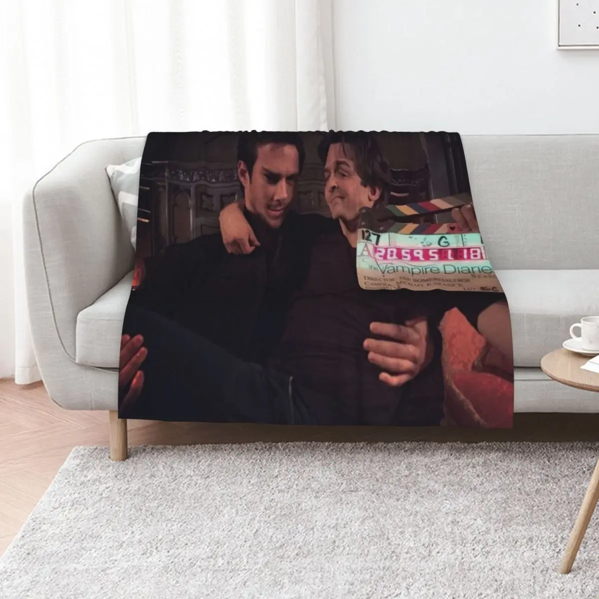 Ian and Chris Throw Blanket Weighted for sofa Bed covers Retros Soft Multi-Purpose Blankets