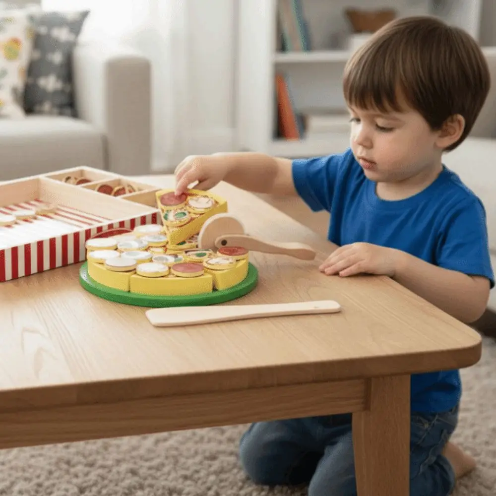 Voedsel leren Gesimuleerd pizza Rollenspel Speelhuis Fantasiespel Keukenset Fruit en groente Houten