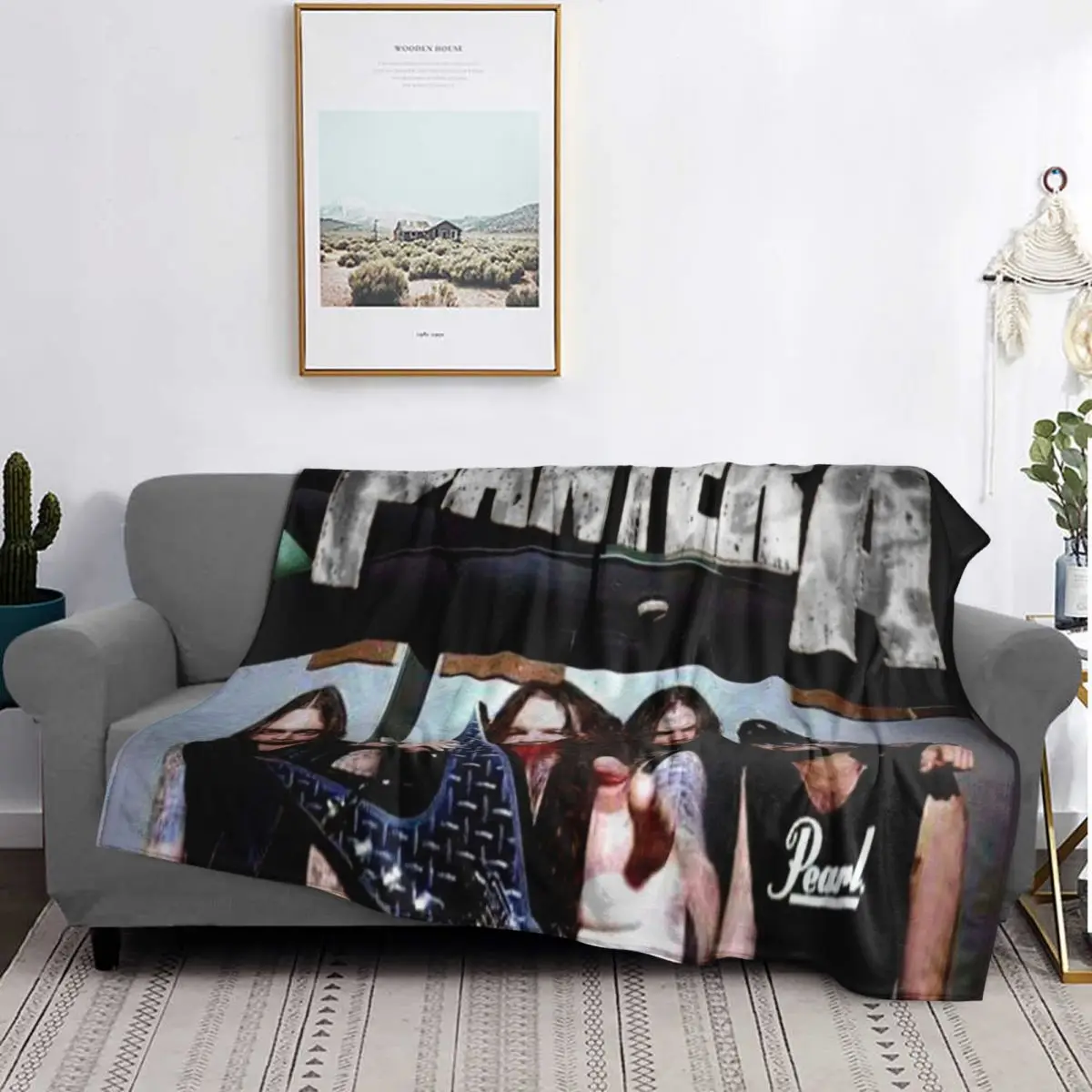 

US Pantera Band Dimebag Darrell Poster Blanket Soft Warm Flannel Throw Blanket Plush for Bed Livingroom Picnic Travel Home Couch