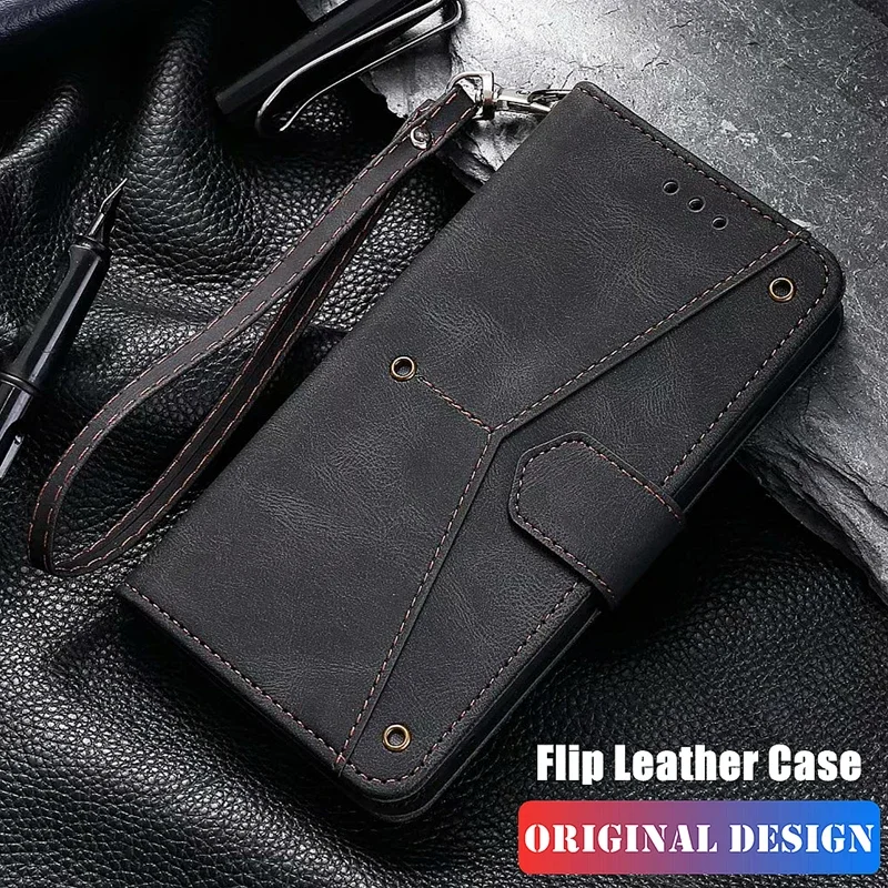 Leather Case For Xiaomi Redmi Note 13 12 11 10 Pro Plus 5G 12S 11S 10S 10T 13C Card Slot Wallet Fold Flip Book Case Cover Funda