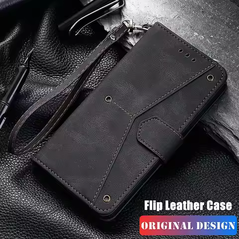 POCO M6 Pro Leather Case For POCO X7 M7 M8 F7 Ultra F6 X6 M6 Pro X5 F5 F3 M5S X3 X4 GT M4 M3 Pro 5G 4G C65 Flip Book Case Cover