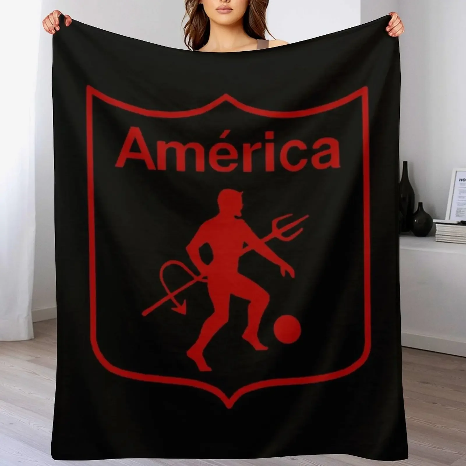 

America de Cali - Colombian Soccer Team Throw Blanket Fuzzy Plush Throw Blanket for Sofa Chair