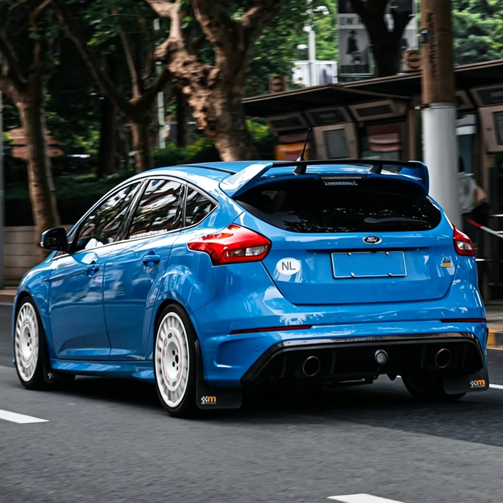 Picture 3: For 2012-2018 Ford Focus RS Mk3 MK.5 Mk III Mk III.5 C346 Hatchback Rear Roof Trunk Lid Spoiler Wings Car Exterior Accessories