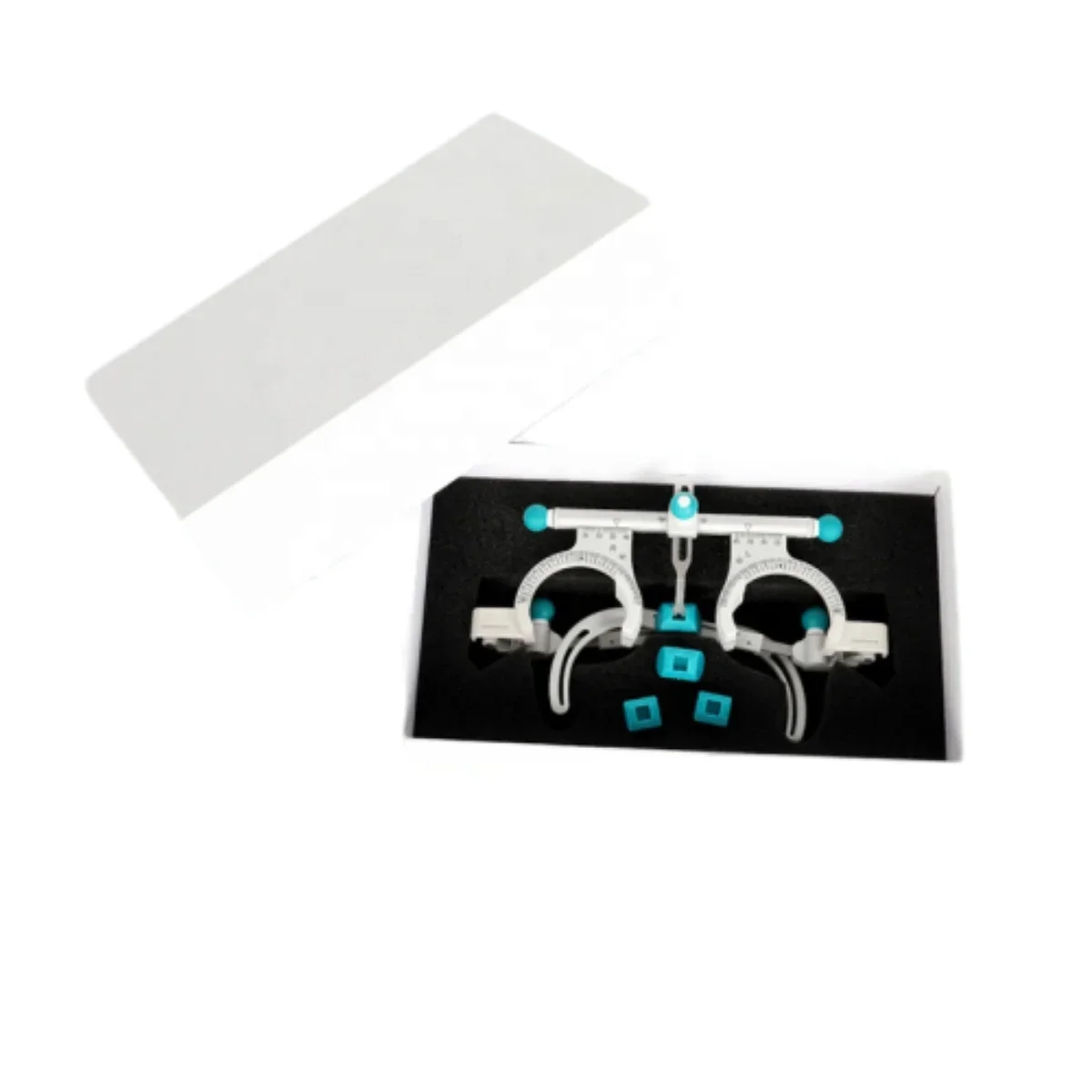 อุปกรณ์จักษุกรอบทดลองเลนส์แว่นตาออปติคอลปรับวัดทดลองกรอบ