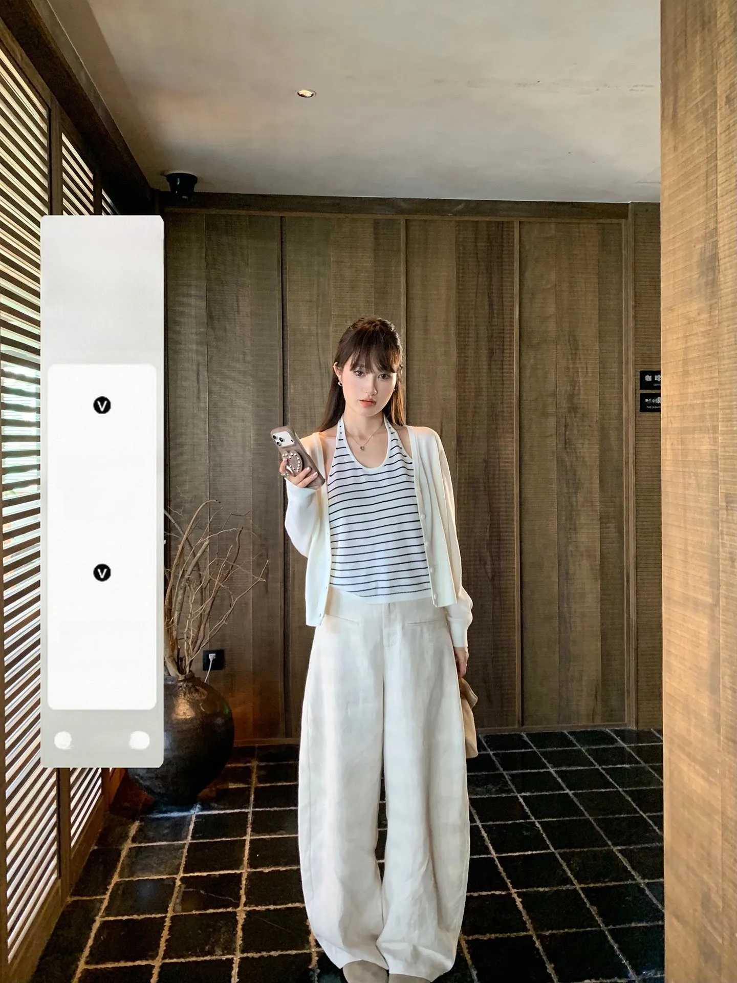 

White Studio Comfortable Loose Straight Leg Casual Pants Women's Versatile Long Pants Lazy Old Money Linen Pants High Waist Z...