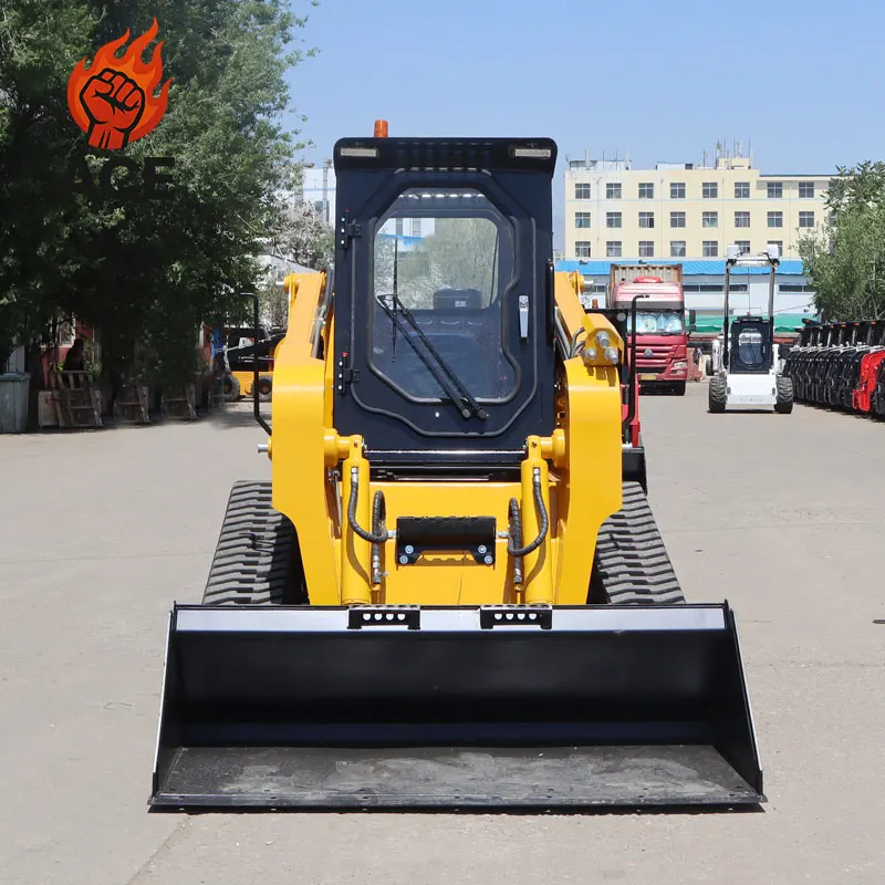 

China Wholesale Compact Skid Steer Loader customized crawler Mini Skid Steer CE/EPA Cheap Skid Steer Mini Loader with muchler