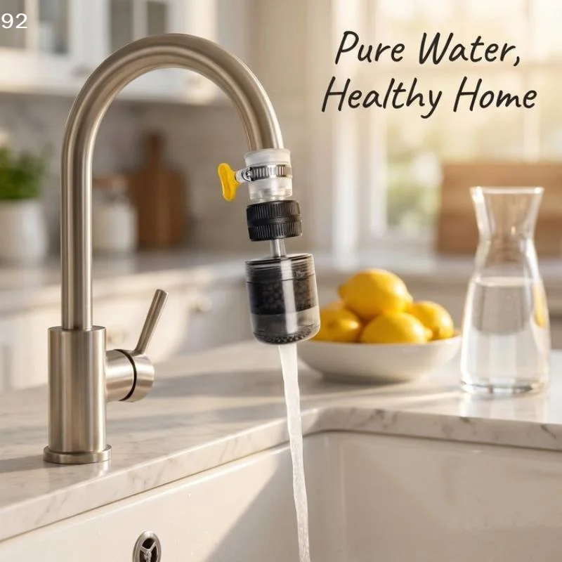 Titanium Faucet Water Filter Efficient Impurity Removal Easy Installation For Home Kitchen Vegetable Washing Daily Use