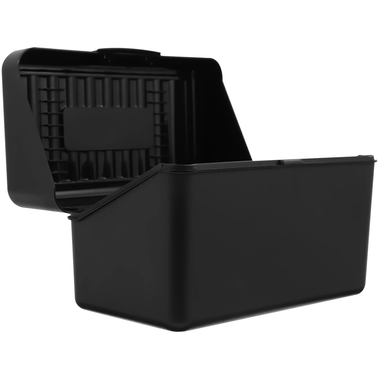 Sturdy Business Card Box Desktop Card Holder Organizer with Strong Sealing Dust Cover Design for Office Name Cards Display and